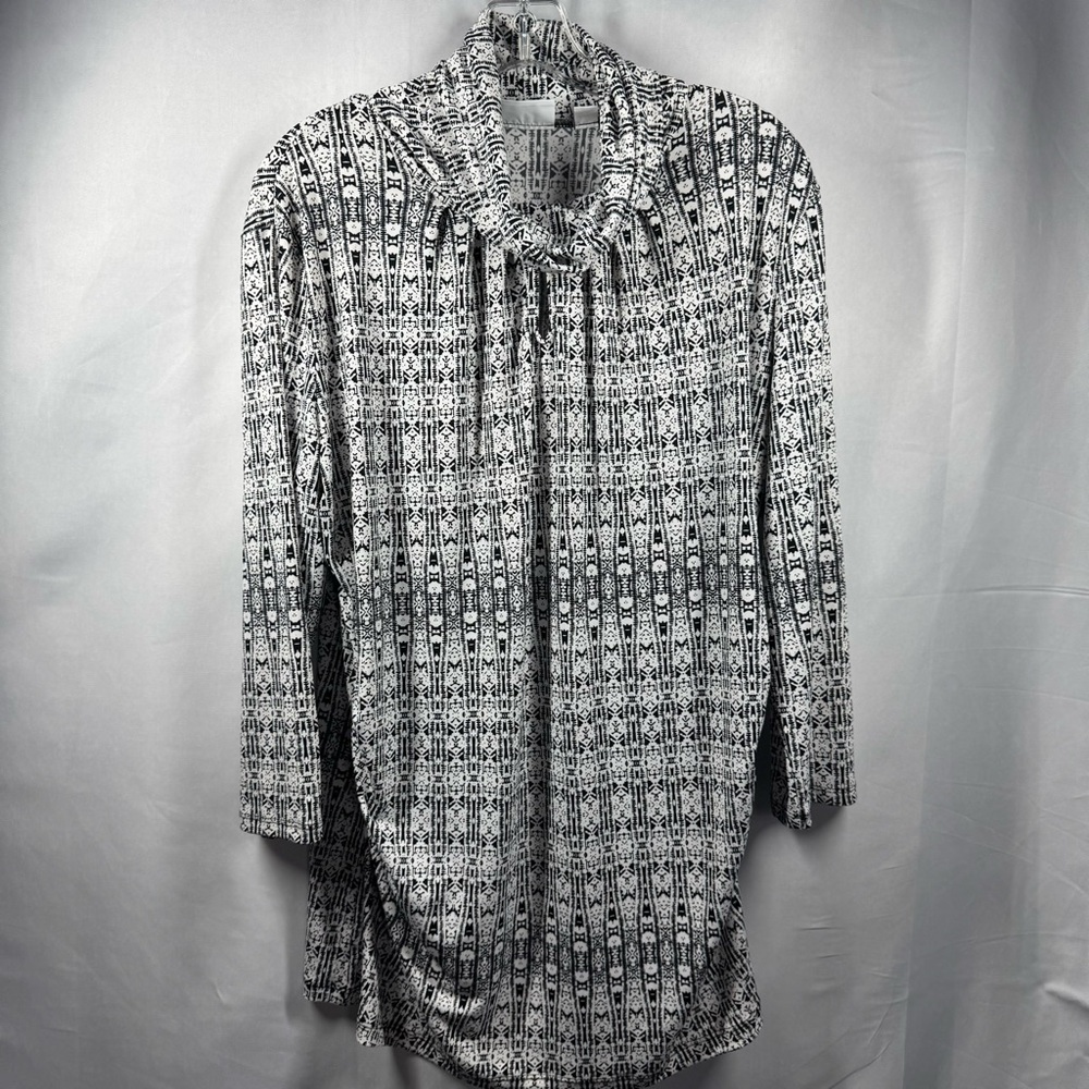 Women's Lot of 3 Dress Tops Stretchy Patterned Size XL - Picture 9 of 12
